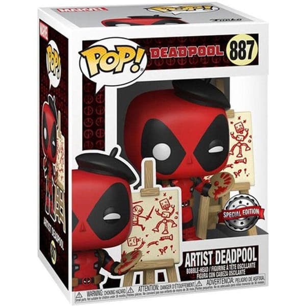 Funko Pop! Marvel: Deadpool - Deadpool som fransk målare - US Exclusive