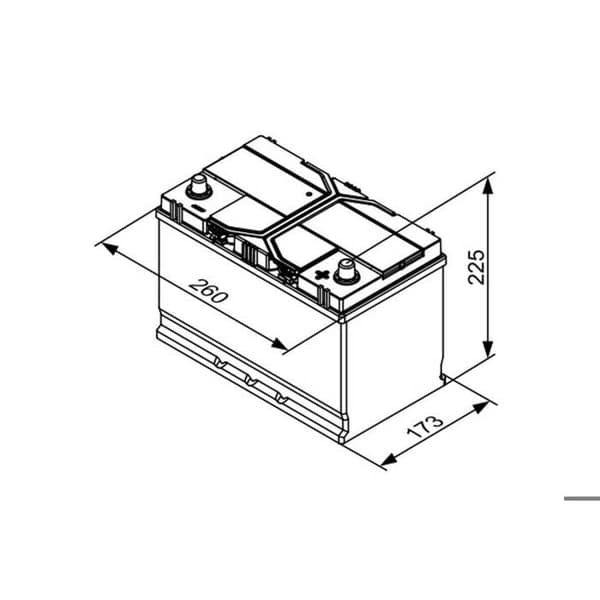 BOSCH Auto-batteri EFB S4E41 72Ah / 760A