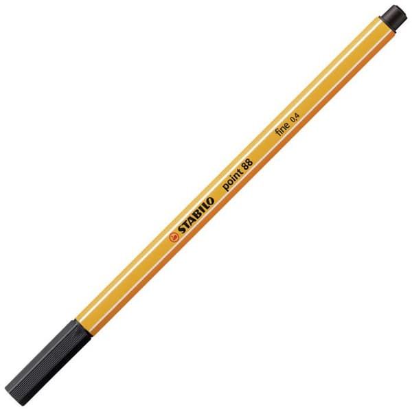 Etui med 65 STABILO point 88 ARTY fineliner - fin spets