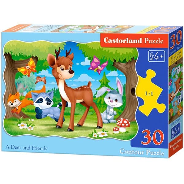 (CSB03570) - Castorland Classic Puzzle 30 bitar - Bambi och hans vänner
