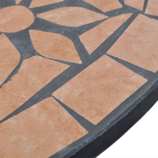vidaXL Bistrobord Terrakotta 60 cm Mosaik