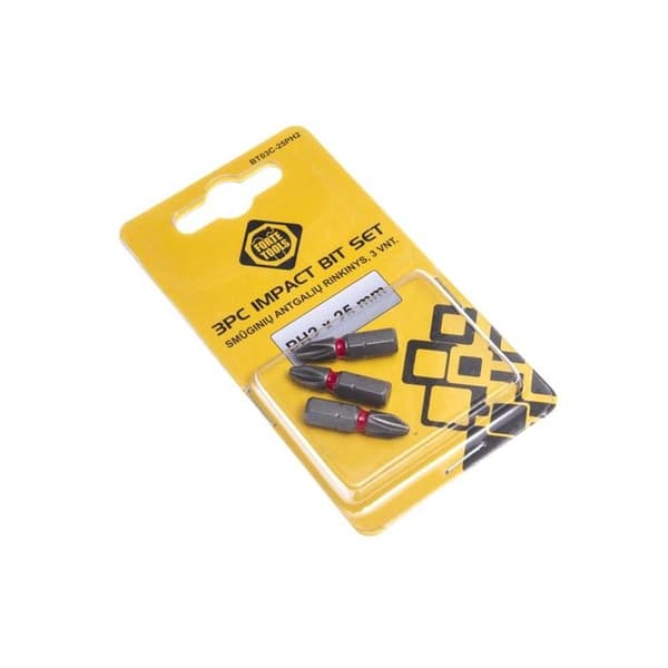 Embouts de vissage à percussion Forte Tools PH2, 25 mm, 3 pcs