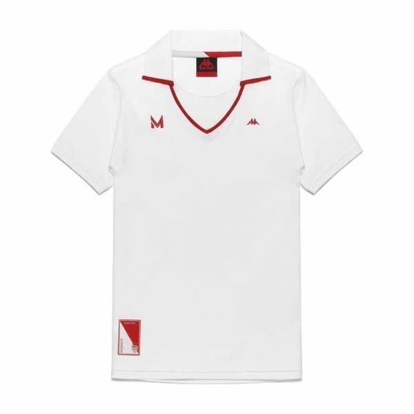 Polo Kappa - AS Monaco 2024 - Dam - Vit - Korta ärmar