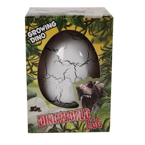 Dinosaur Growth Egg - DinoWorld - 11 cm - Vit - 4 år