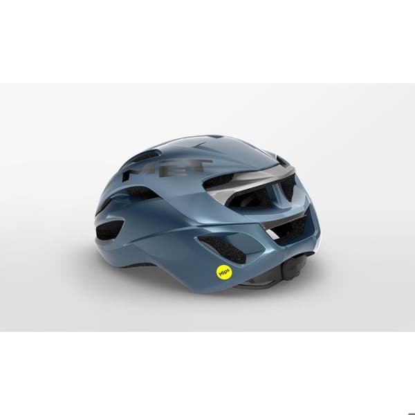 Met Rivale Mips hjälm - marin silver/blank