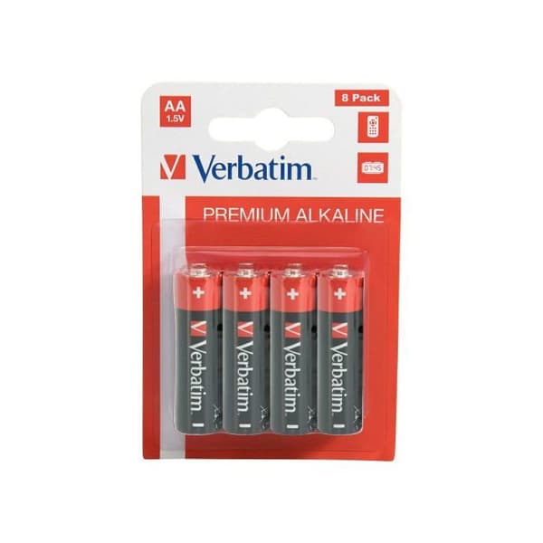 VERBATIM 49503 BATTERIER 8X AA-LR6 ALKALISK
