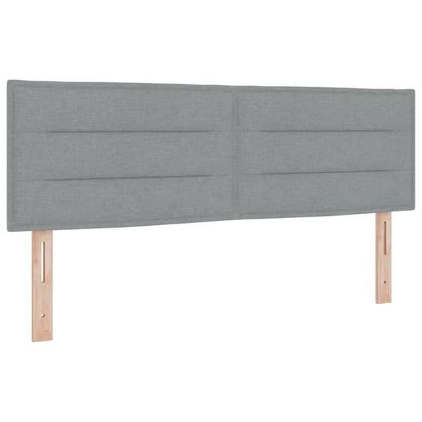 vidaXL Sänggavel Ljusgrå 144 cm tyg 42007013