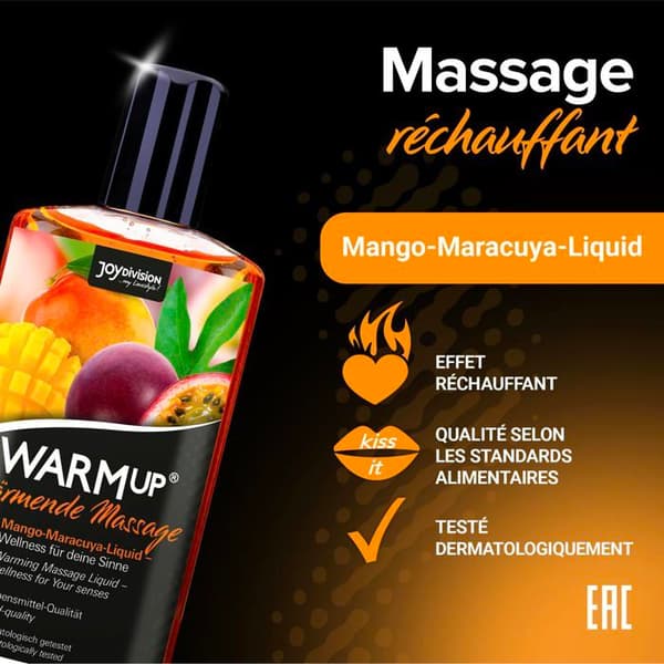 Ätbar eldningsolja - Joy Division - Mango Passion - 150 ml - Hög kvalitet - Dermatologiskt testad