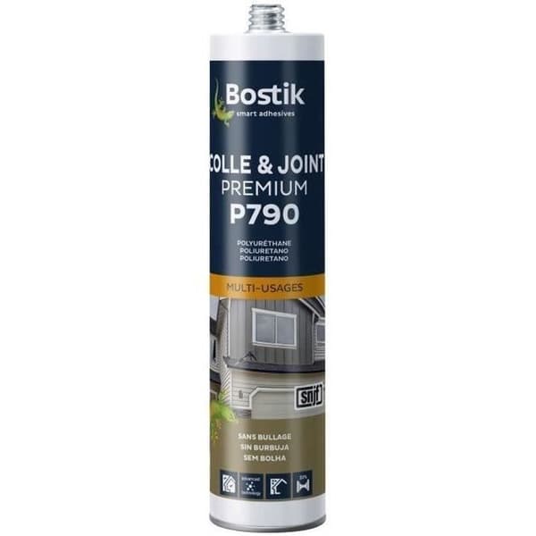 BOSTIK P790 Polyuretan Multi-Purpose Fixing & Sealing Adhesive - Interiör / Exteriör - Grå - 300 ml patron