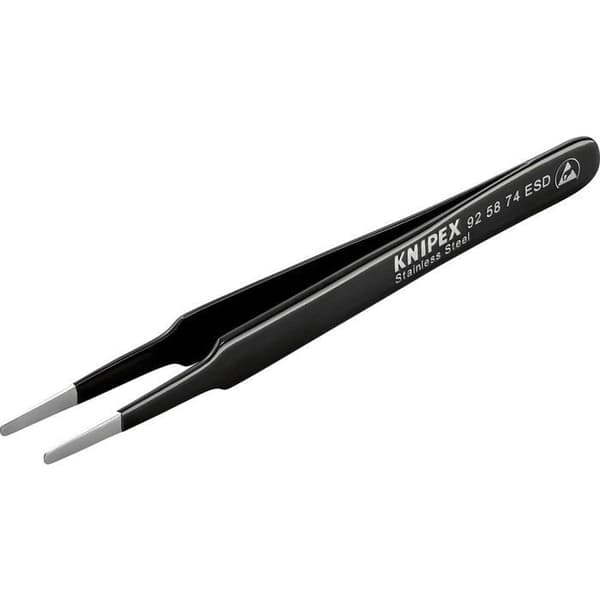 Knipex 92 58 74 ESD Precisiontång, platt, rund 120 mm