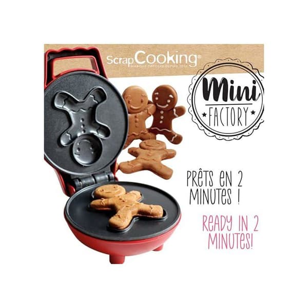 Mini Vaffelmaskin - ScrapCooking - 3885 - Pepparkaksgubbe - Non-stick beläggning