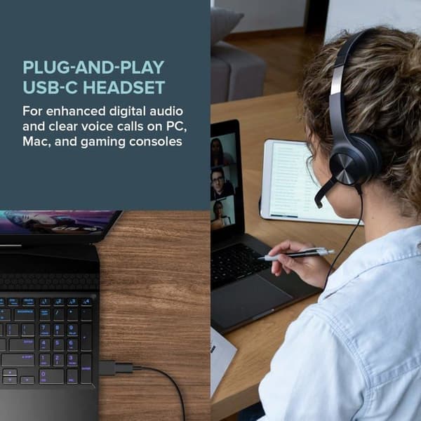 Hörlurar - CREATIVE - USB-CHATT - Brusreducerande - Trådbunden - Cirkumaural