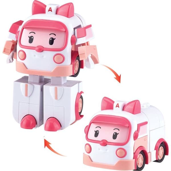 Figurinerobot 10 cm - Silverlit – Robocar Poli – Transformationsfordon Ambre 2-i-1