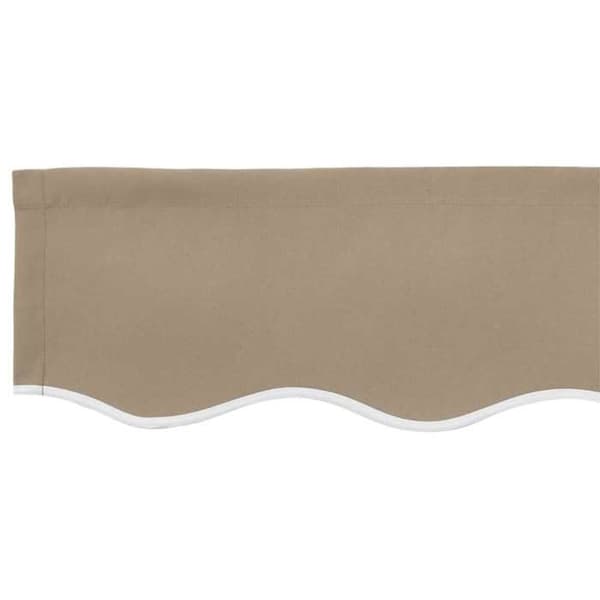vidaXL Ersättning av valance Beige 6 m Polyester 42000763
