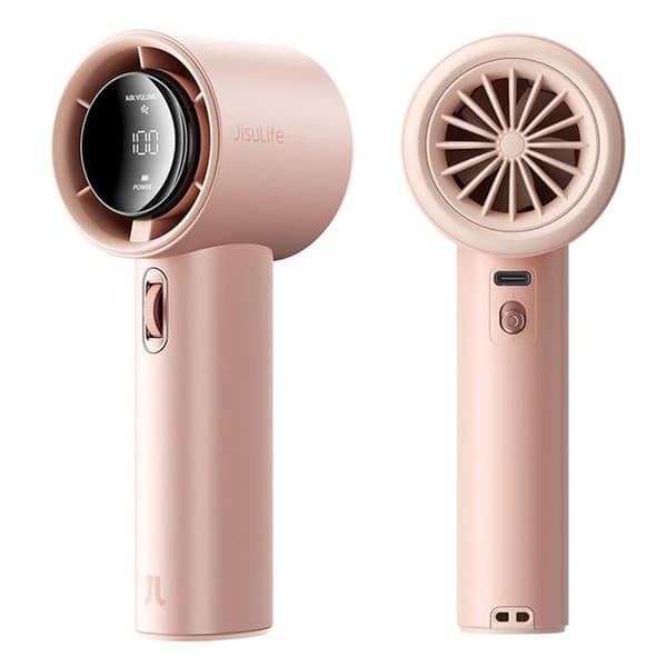 Bärbar fläkt - JISULIFE - FA53 - 18 W - Rosa - 60 dB