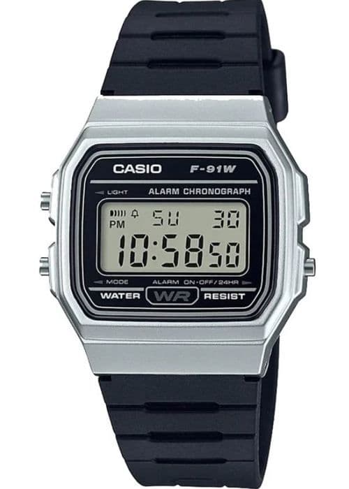 CASIO RETRO CON CORREA CAUCHO F-91WM-7A