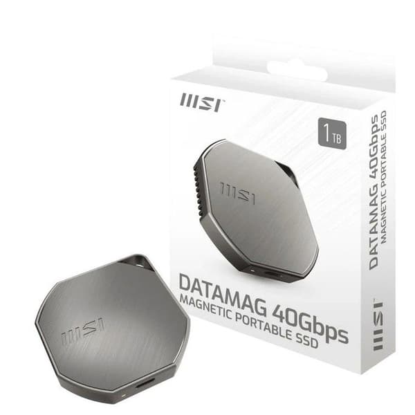 Extern SSD - MSI - DATAMAG - 1 To - USB4 40 Gbit/s - 4000 Mo/s läsning