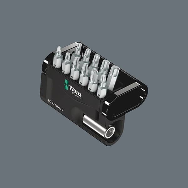 Set med 11 bitar + 1 magnetisk bitshållare WERA 05057422001