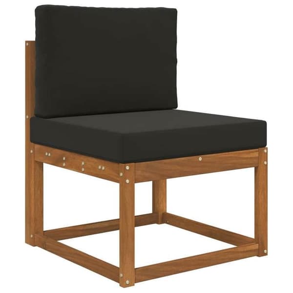 vidaXL Utomhussoffkudde 2 st Svart Polyester, Modern skumkudde för utomhus 900717