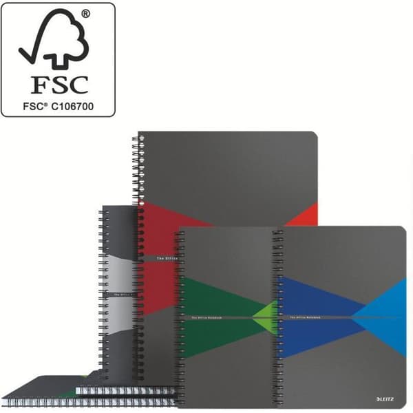 Cahier - LEITZ - Kontorsblock PP - A4 - Rutat 5x5 - 90 ark
