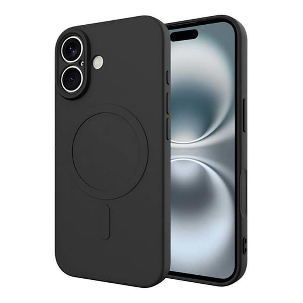 MagSafe-skal - JUST IN CASE - iPhone 17 - Slitstark TPU - Höjda kanter - Mikrofiberfoder