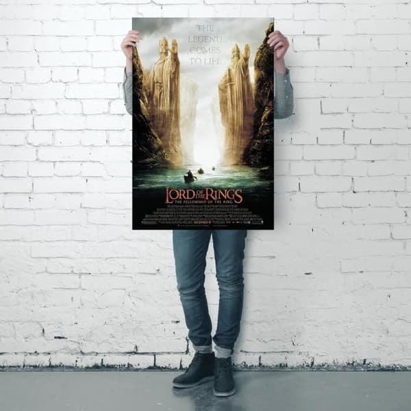 Poster - Sagan om ringen - Argonath - 91,5 cm x 61 cm - Väggdekor - Nutida
