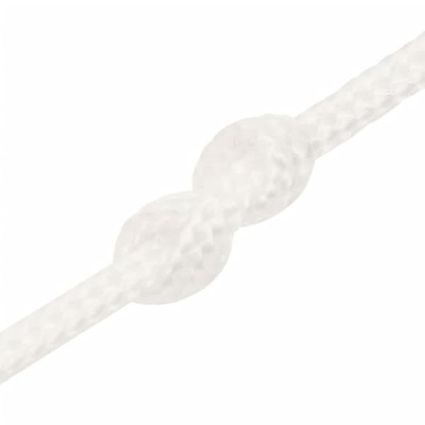 152529 vidaXL Båtrep Komplett Vit 2 mm 25 m Polypropen