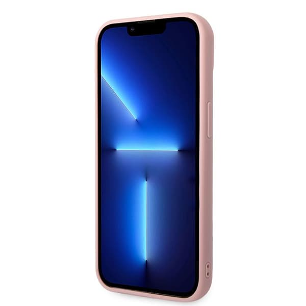 Karl Lagerfeld iPhone 14 Plus-fodral Monogram — Rosa / Vit