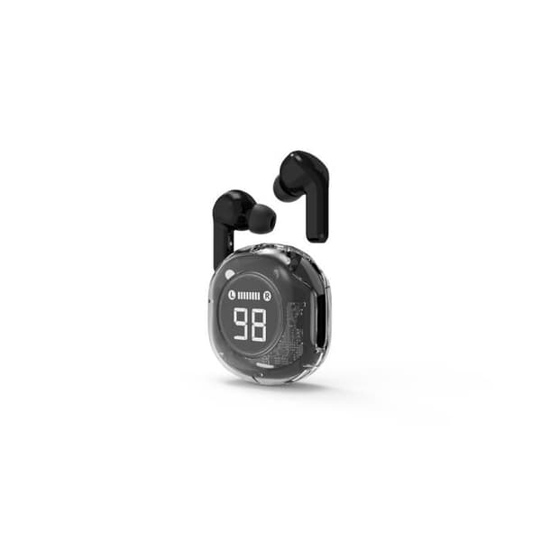 AURICULARES GEMBIRD TWST-01-BK TRANSPARENTA SVART BT