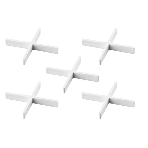 Korsstöd - 4,0 mm - 100 st - Plast - Återanvändbar - Vit