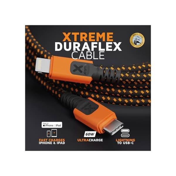 USB-C till Lightning-kabel - Xtorm - 1,5 meter - MFi-certifierad - Robust nylon - Snabbladdning - Snabb överföring