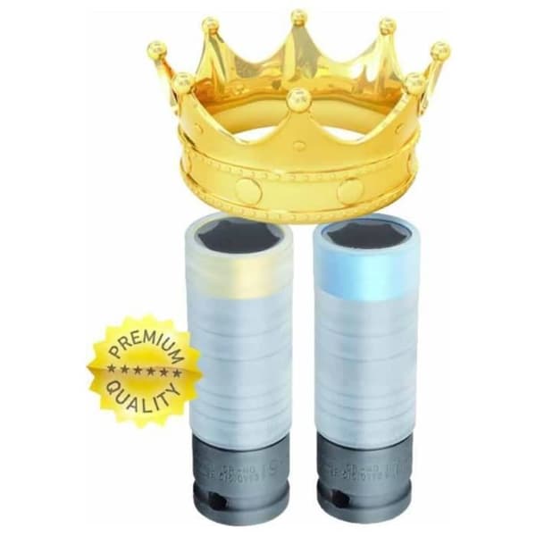 KS Tools 2-delad SlimPOWER Impact Socket Set Stål 1/2"