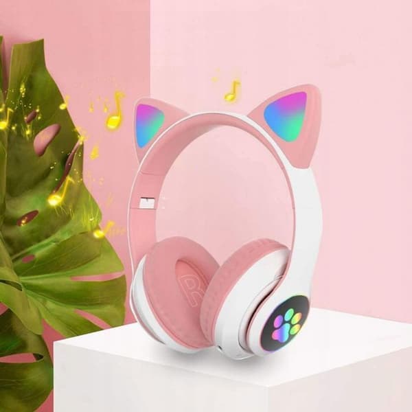 Lurhörlurar - DEFENDER - Defender - RGB - Barn - Rosa