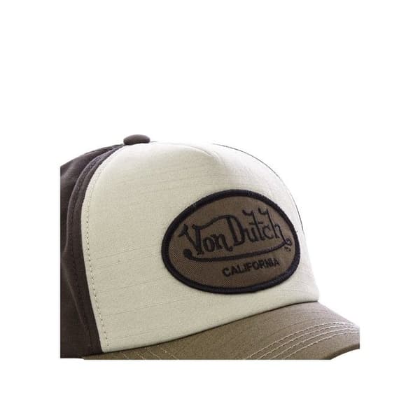 Von Dutch Baseballkeps Jack Marron - Broderad patch, 100% bomull, One size 55.5–60 cm