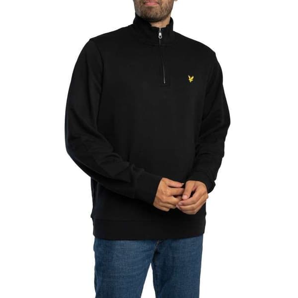 Sweatshirt Bouclé Med Kvart Zip - Lyle & Scott