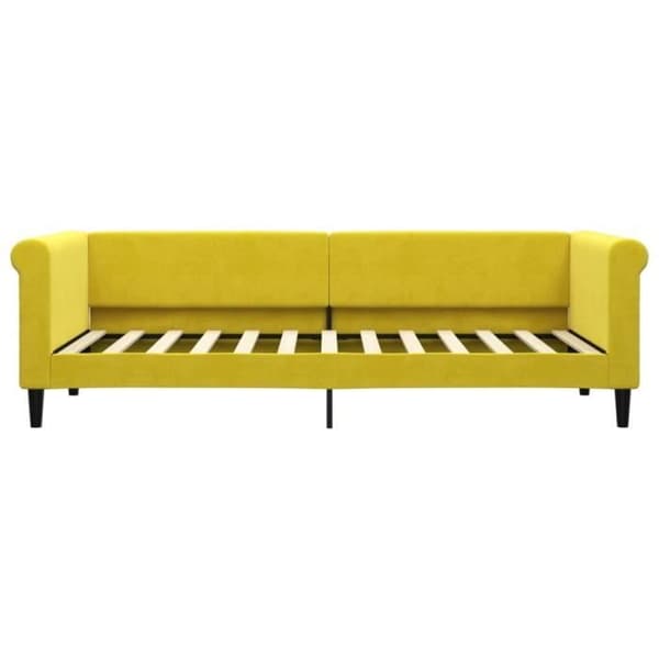 vidaXL Gul vilstol 80x200 cm sammet 354242