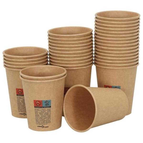 Papperskaffekoppar 1000 st 8oz 200ml brun