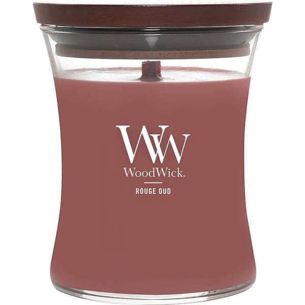 Björkar Medium - Trä, Brun Glas, Röd - WoodWick - 2654088E