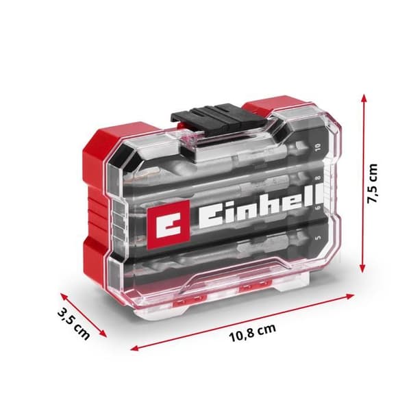 Borrset kakel - EINHELL - TC XS-CASE - 4 delar (5/6/8/10 mm) - E 6.3 hex skaft - HM karbidplattor