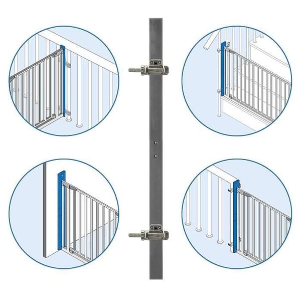 Reer StairFlex räcke Trappfäste Kolgrå - 46911