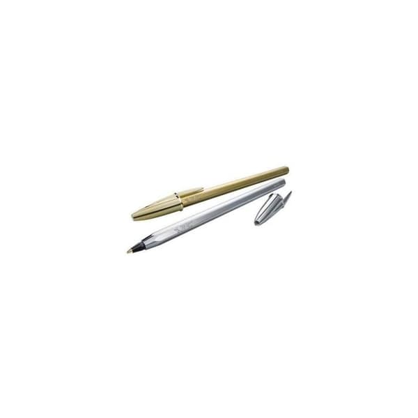 Kulpenna - BIC - 921339 - Medelspets - Svart bläck - Silverfinish
