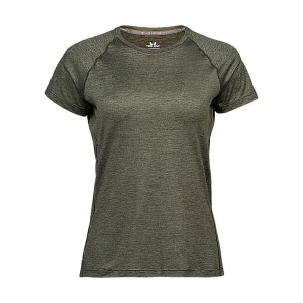 Topp dam Tee Jays Cooldry - oliv melange