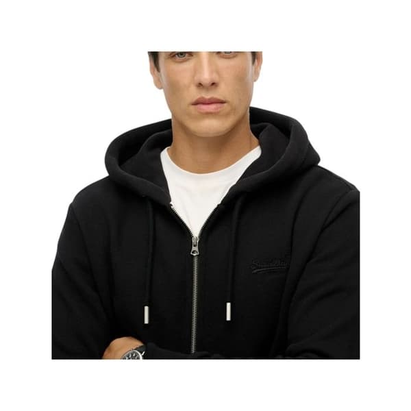 Sweat Superdry Herr Vintage Svart Bomull