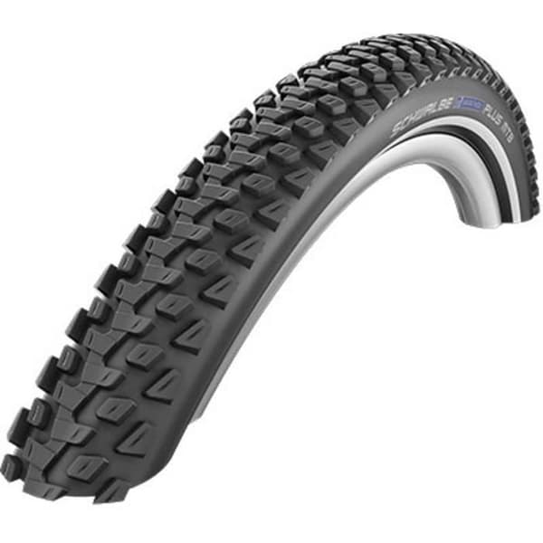 SCHWALBE Marathon Plus MTB MTB-däck - 26" styvt reflexsvart - Dubbelt - Antiperforeringsskydd