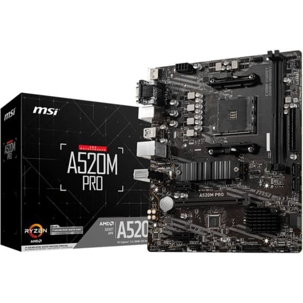 Moderkort - MSI - A520M PRO