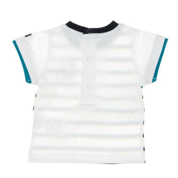 Vit Randig T-shirt Kille EOM Ezafio
