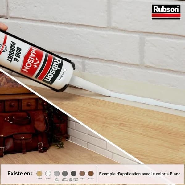 Mastic trä - RUBSON - 280 mL - Wenge-finish - Enkomponent - Utmärkt vidhäftning
