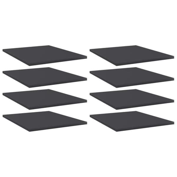 Bibliotekspaneler - VidaXL - 805191 - 8 st - Ingenjörsträ - Grå