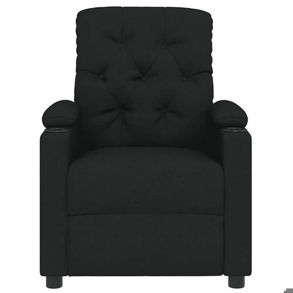 vidaXL Fåtölj svart tyg