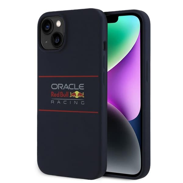 Mobilskal - RED BULL RACING - iPhone 14 - Silikon - Centrerad logotyp - Robust